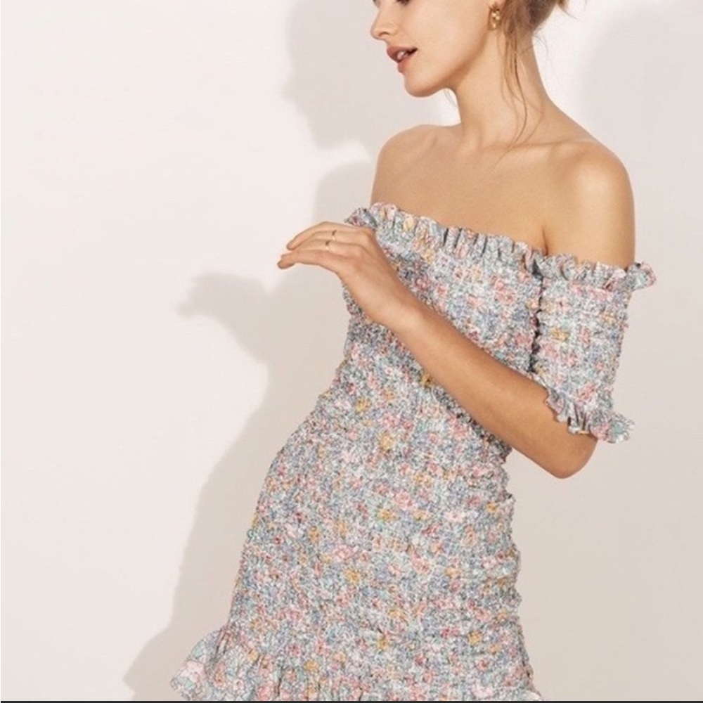 Petersyn blue mini dress